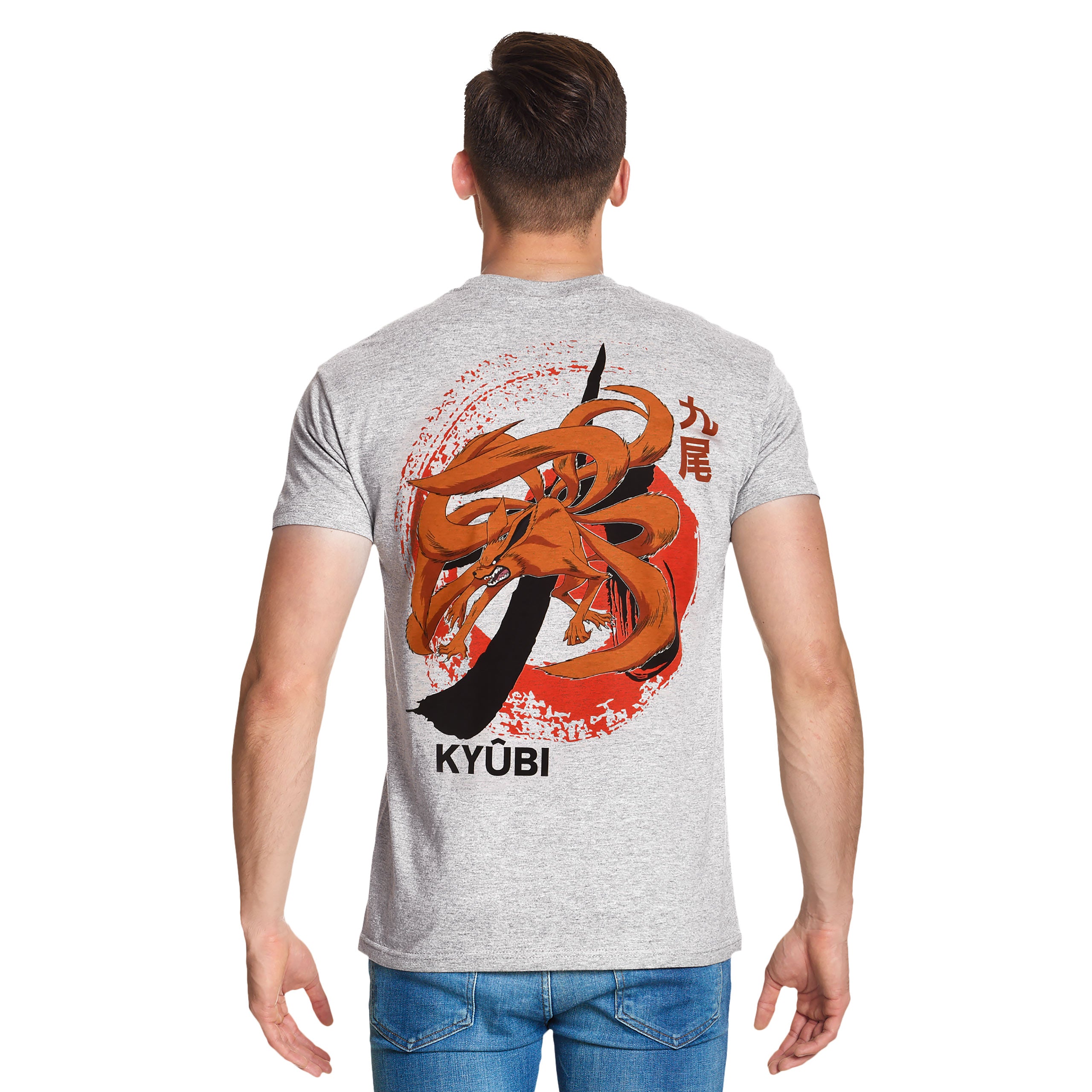 Imagen del producto Naruto - Camiseta Kyūbi gris