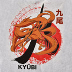 Imagen del producto Naruto - Camiseta Kyūbi gris