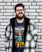 Imagen del producto Camiseta de personajes de The Mandalorian gris - Star Wars