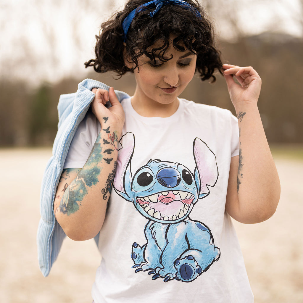 Imagen del producto Lilo & Stitch - Camiseta Stitch blanca