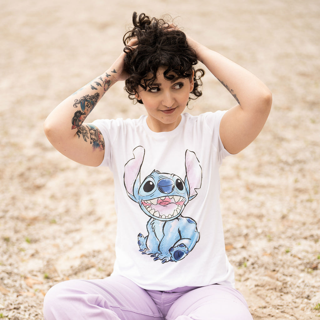 Imagen del producto Lilo & Stitch - Camiseta Stitch blanca