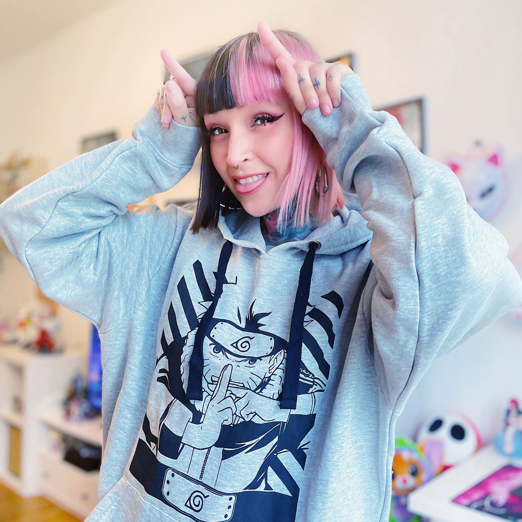 Imagen del producto Naruto Shippuden - Sudadera con capucha Uzumaki Naruto gris