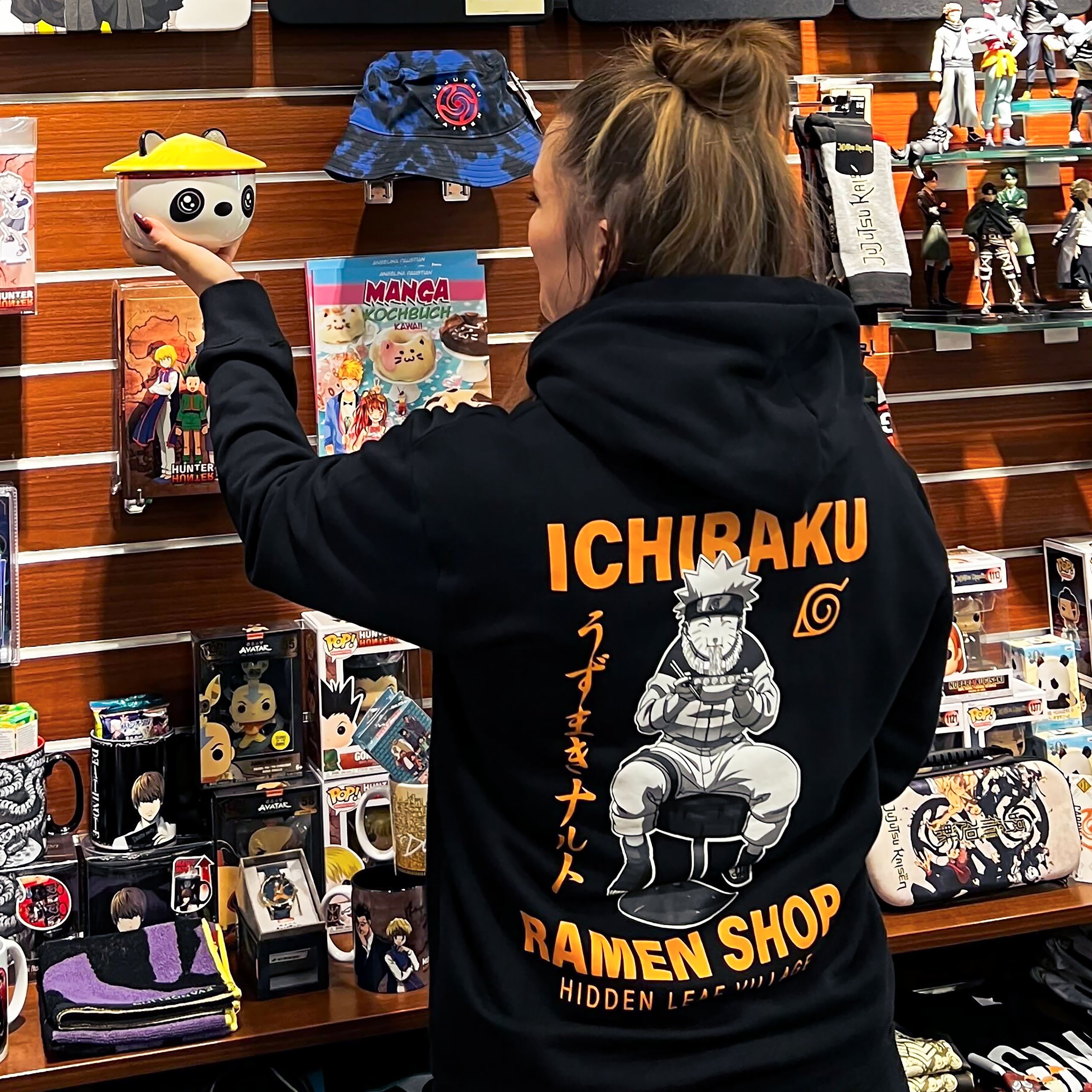Imagen del producto Naruto - Chaqueta con capucha Ichiraku Ramen Shop negra