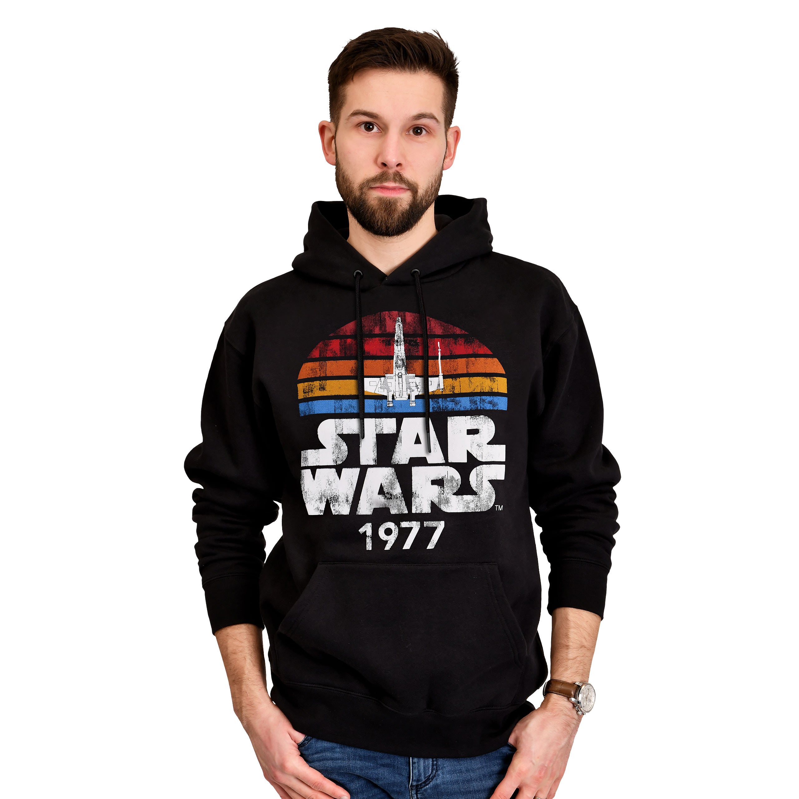 Imagen del producto Star Wars de 1977 Sudadera Retro Negra
