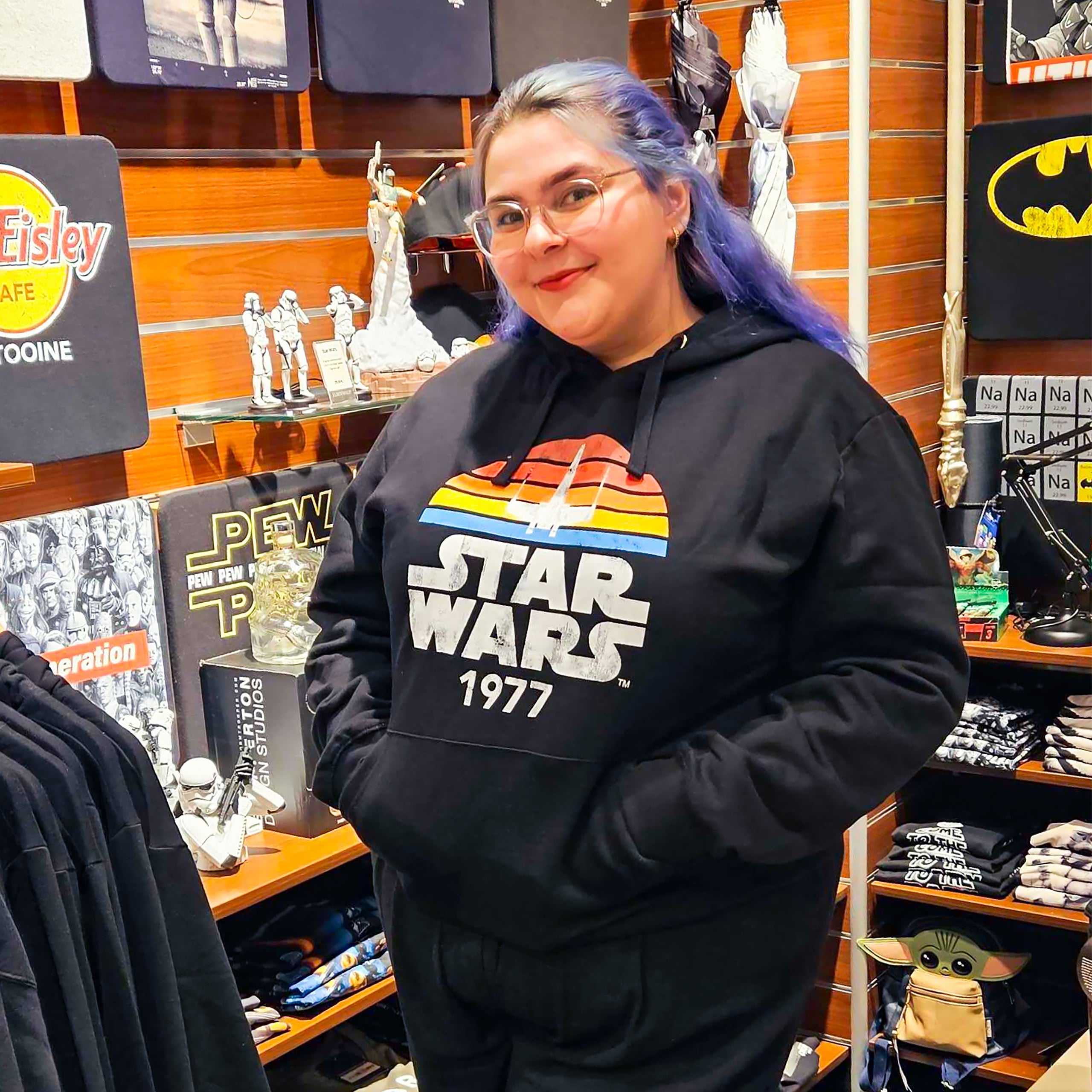 Imagen del producto Star Wars de 1977 Sudadera Retro Negra