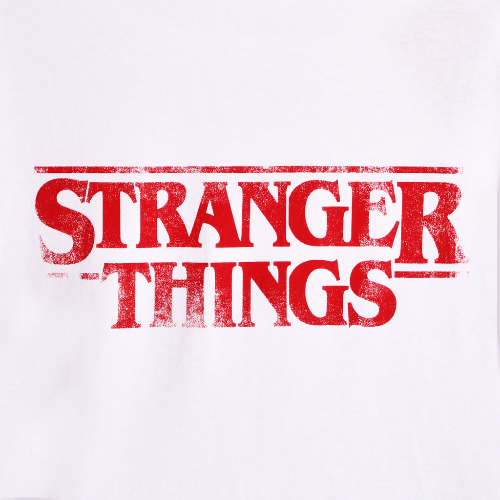 Imagen del producto Stranger Things - Top corto con logo desgastado blanco