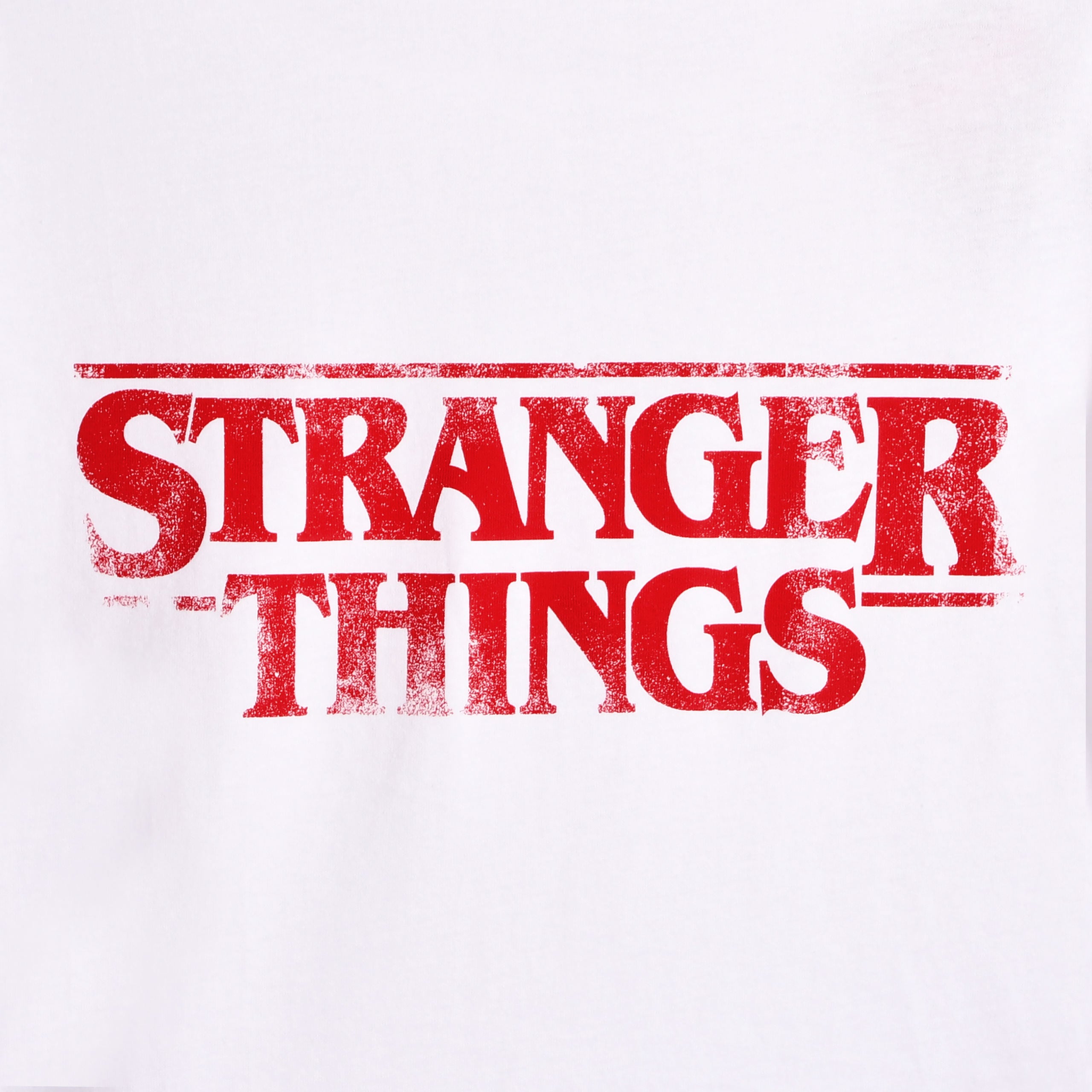 Imagen del producto Stranger Things - Top corto con logo desgastado blanco