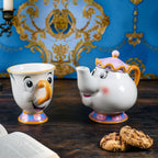 Imagen del producto La Bella y la Bestia - Set de té Madame Pottine y Tassilo