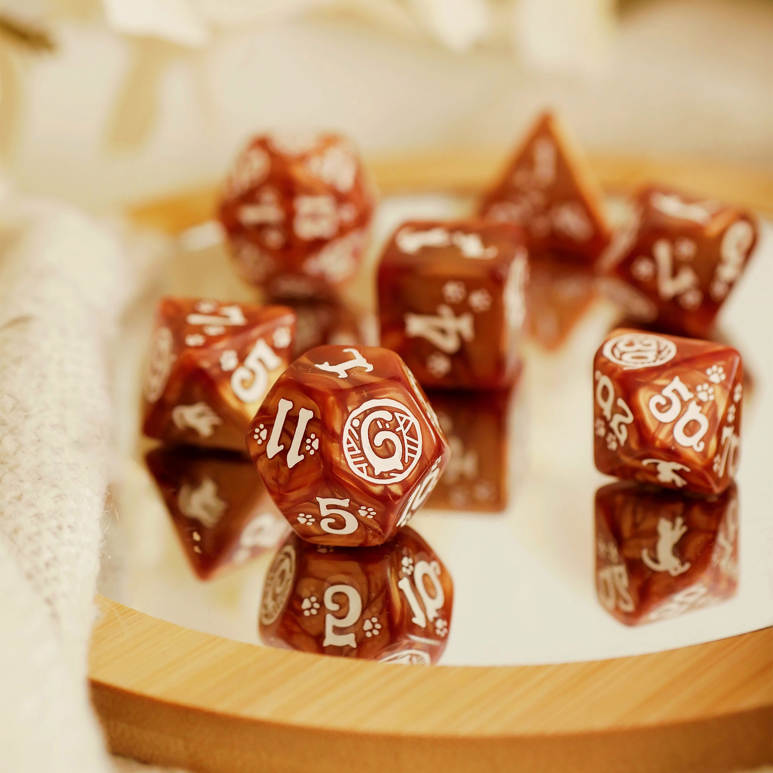 Imagen del producto Cats - Set de Dados RPG Muffin 7 piezas