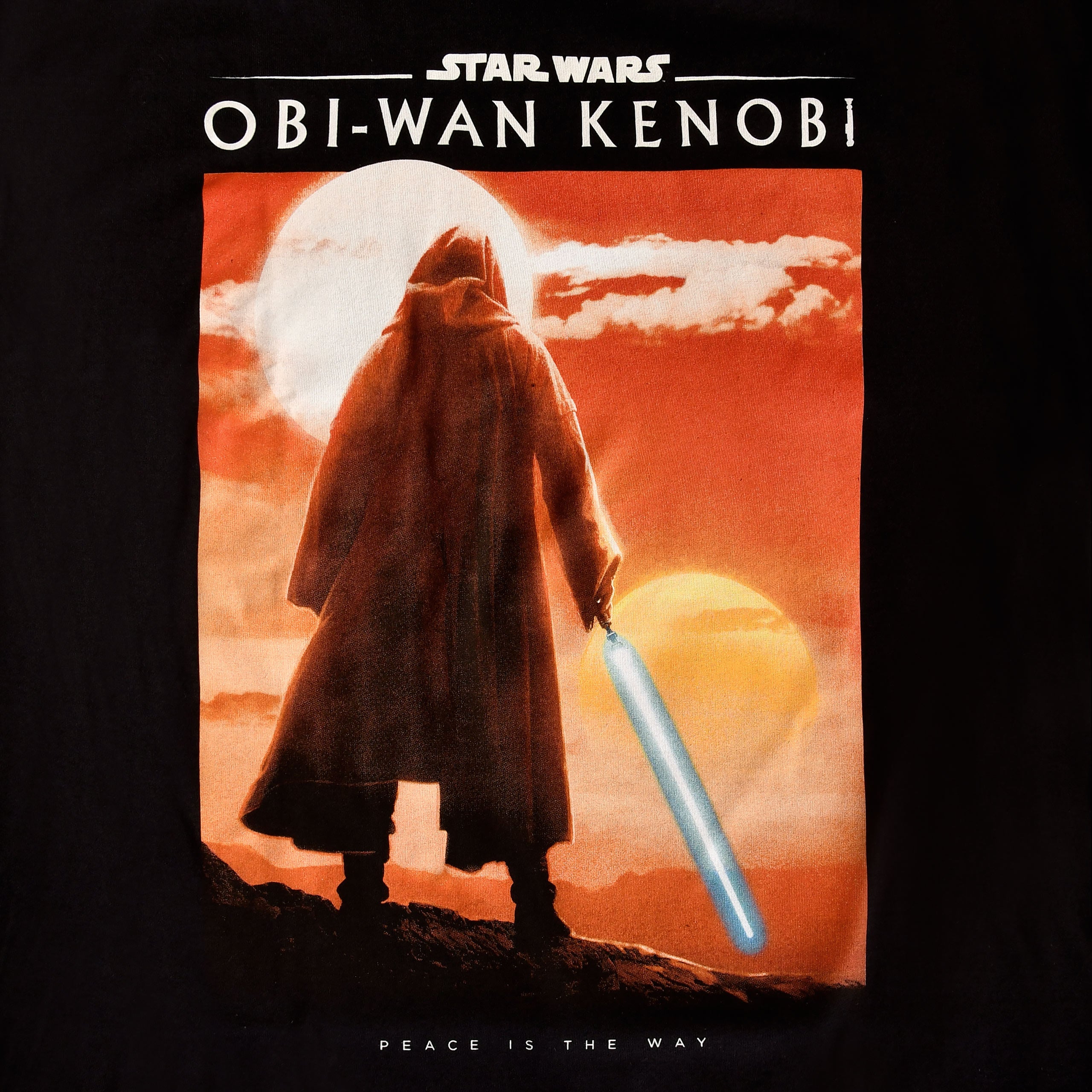 Imagen del producto Star Wars - Obi-Wan La paz es el camino Póster Camiseta negra