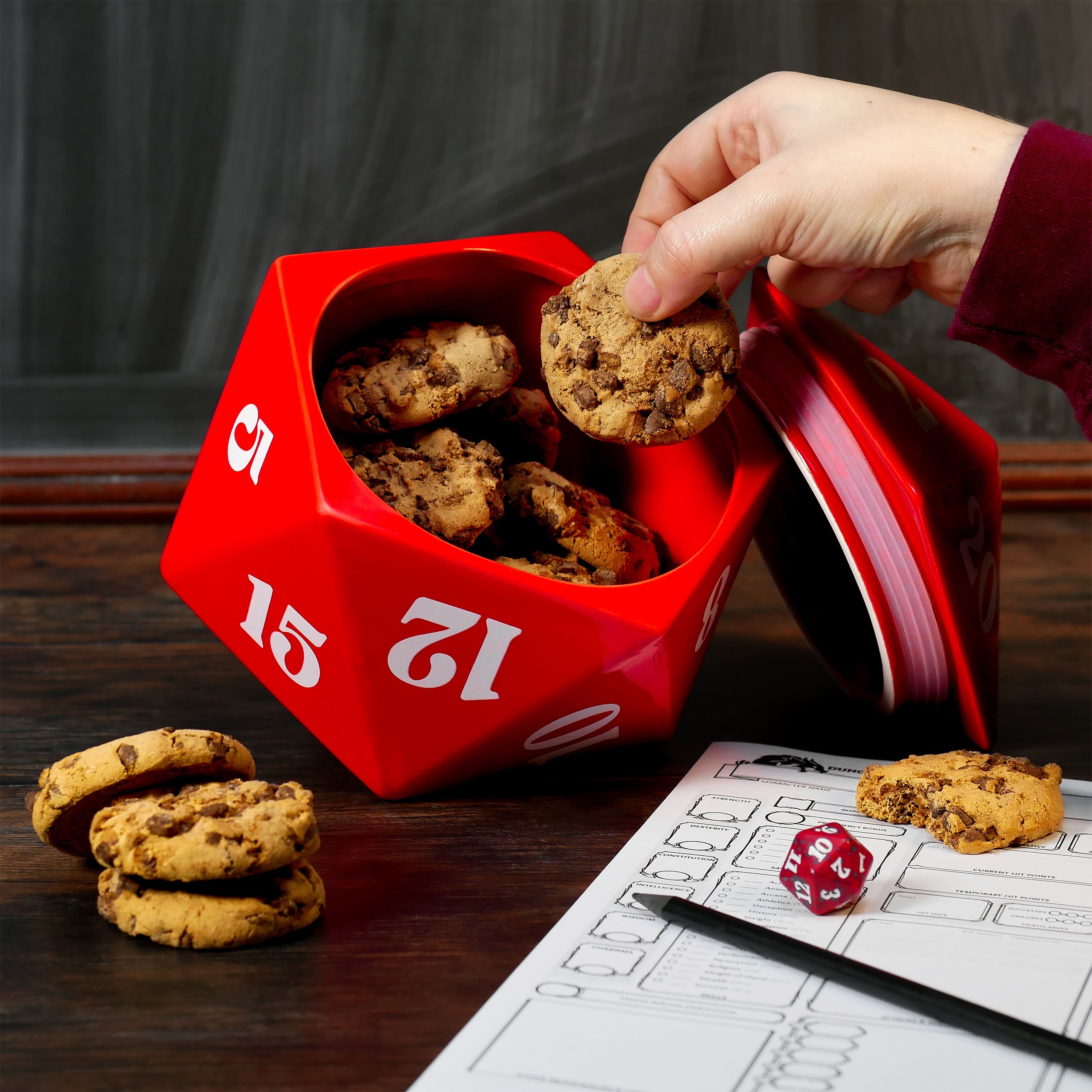 Imagen del producto Galleta D20 para fans de Pen & Paper