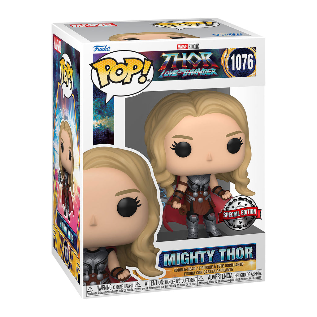 Imagen del producto Thor: Love and Thunder - Mighty Thor Funko Pop Figura con cabeza oscilante