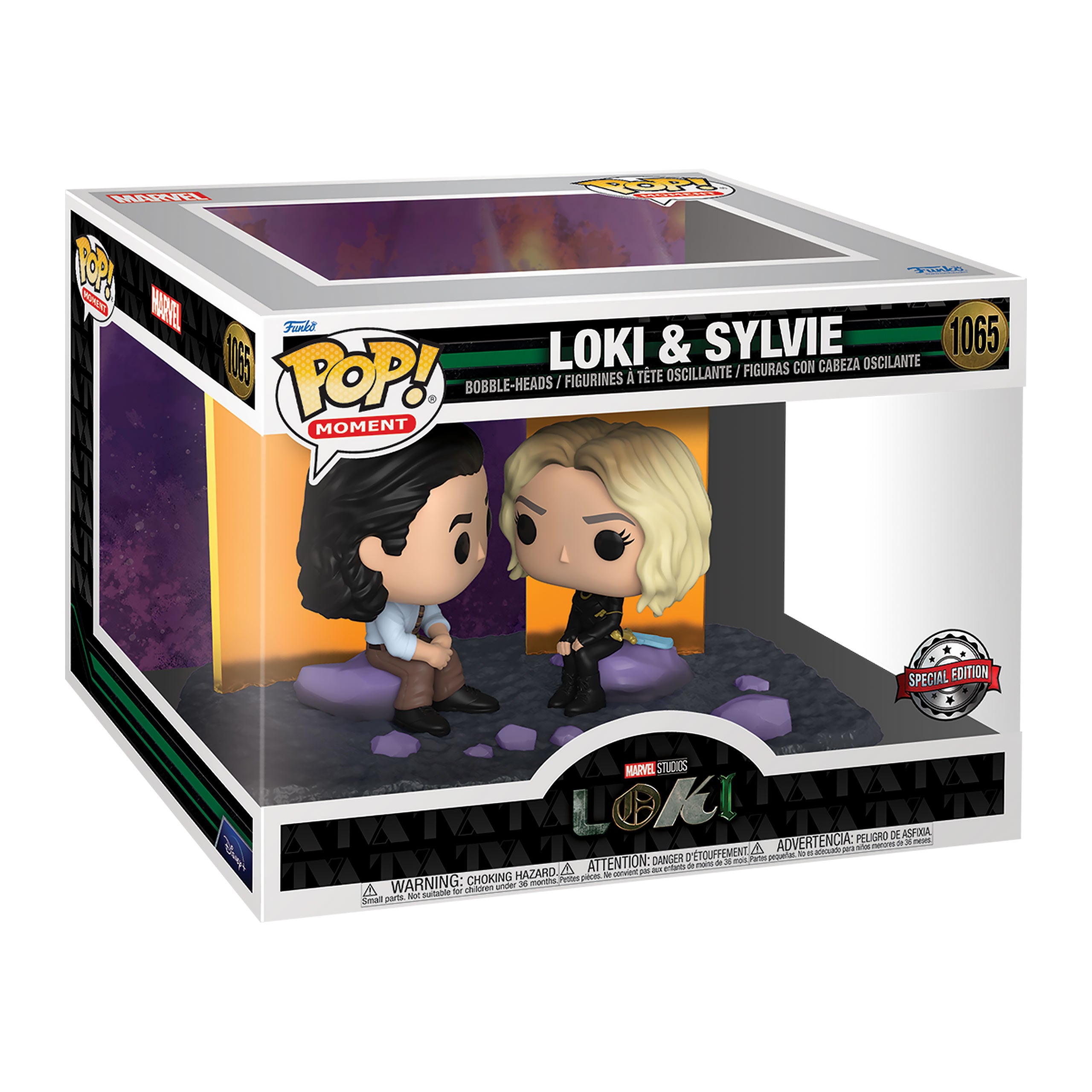 Imagen del producto Figuras Funko Pop de Loki & Sylvie con cabeza oscilante