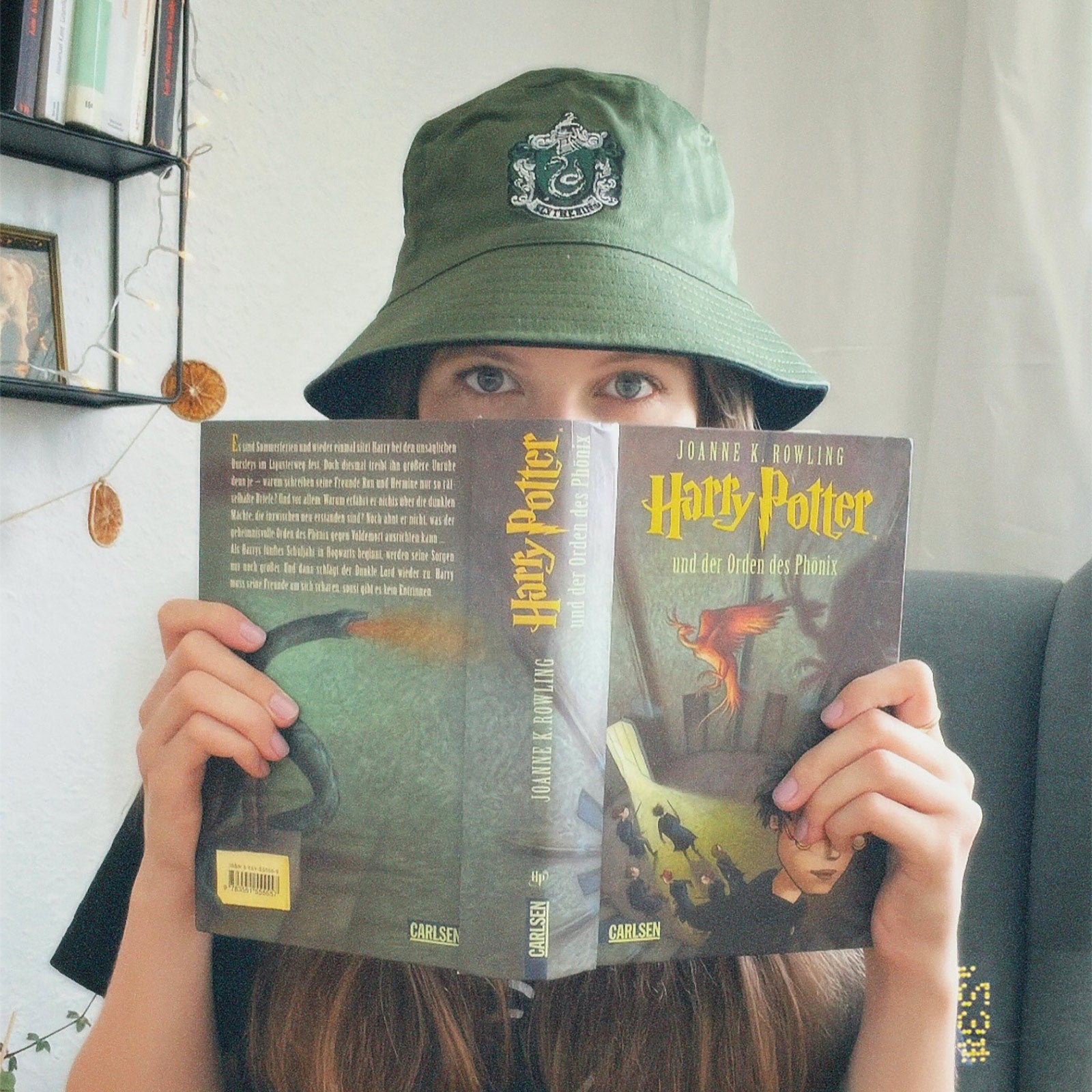 Imagen del producto Sombrero Slytherin con motivo reversible - Harry Potter