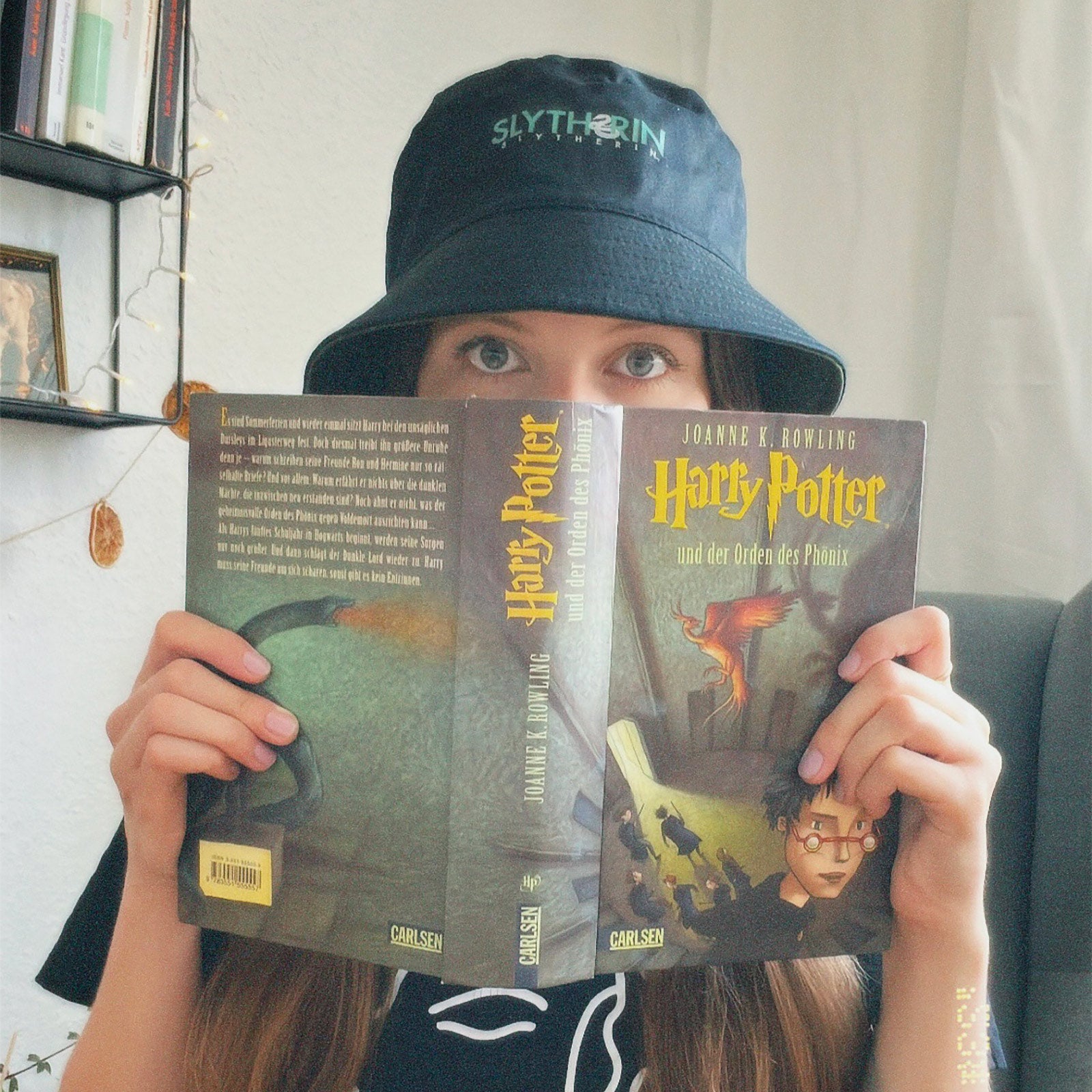 Imagen del producto Sombrero Slytherin con motivo reversible - Harry Potter