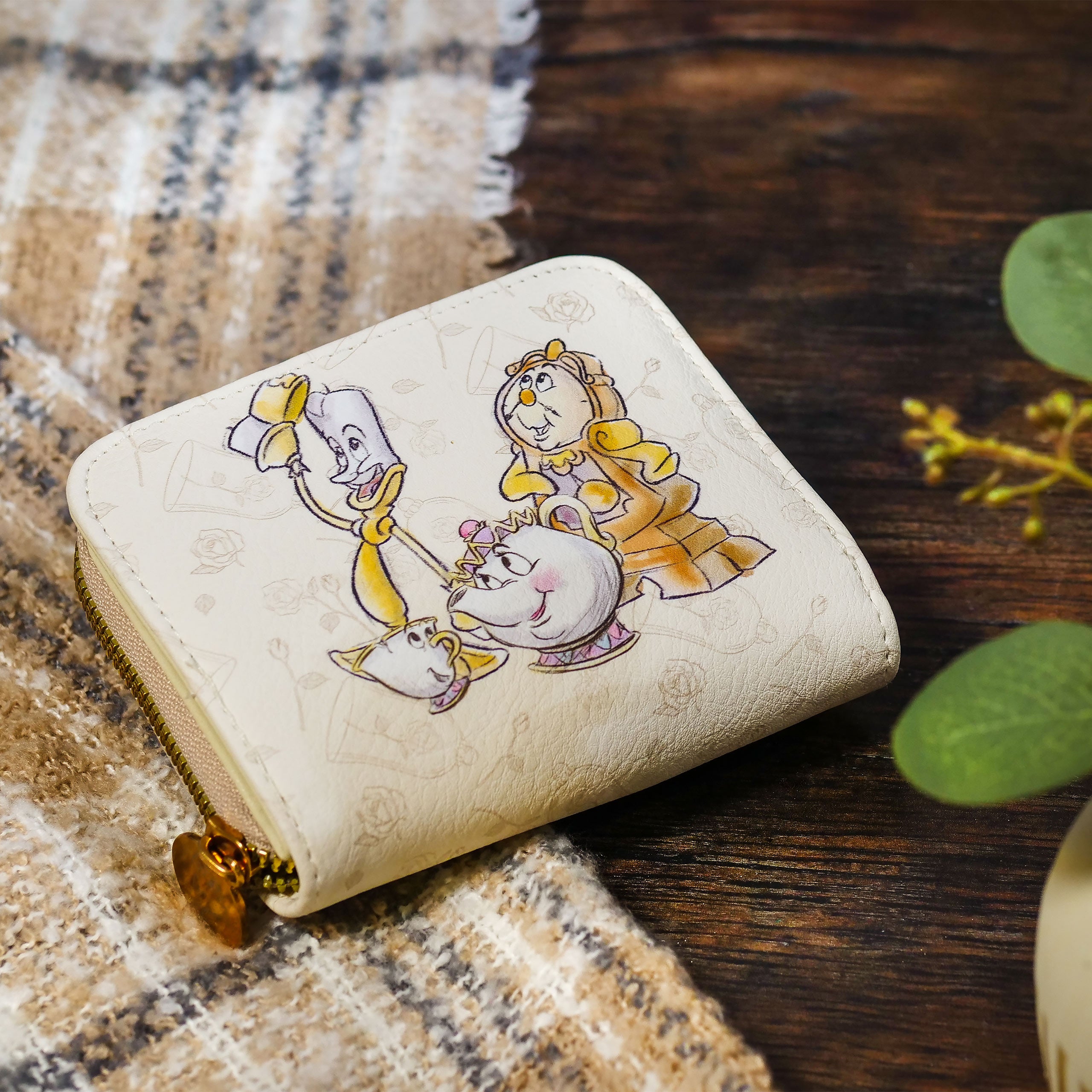 Imagen del producto La Bella y la Bestia - Madame Pottine, Tassilo, Lumiere, Unruh Cartera