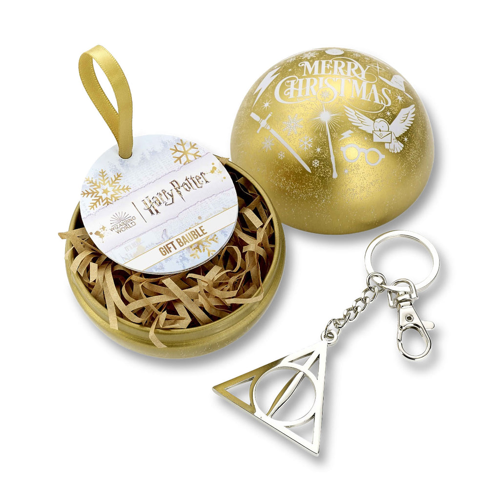 Imagen del producto Harry Potter - Bola de Navidad con llavero de las Reliquias de la Muerte
