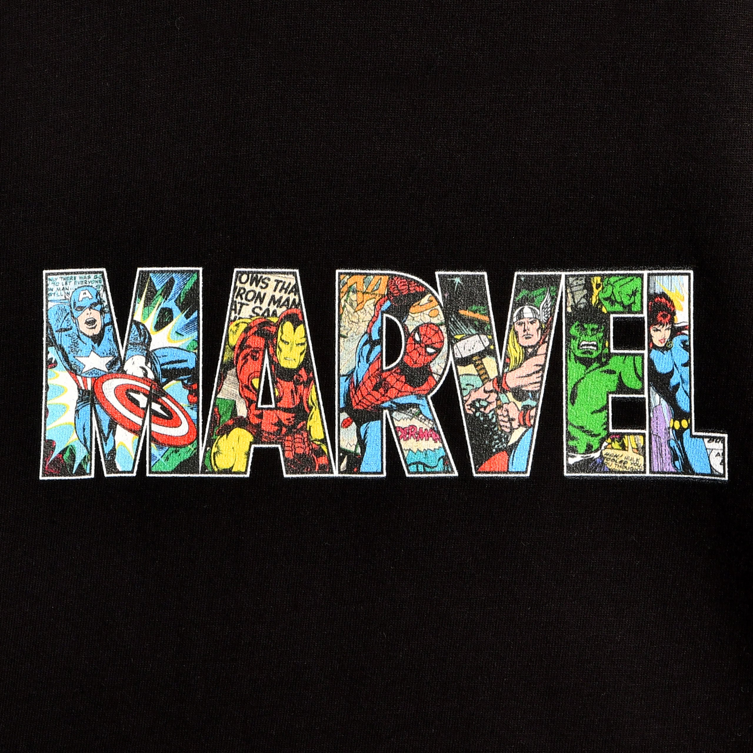 Imagen del producto Marvel - Camiseta de cómic para niños negra