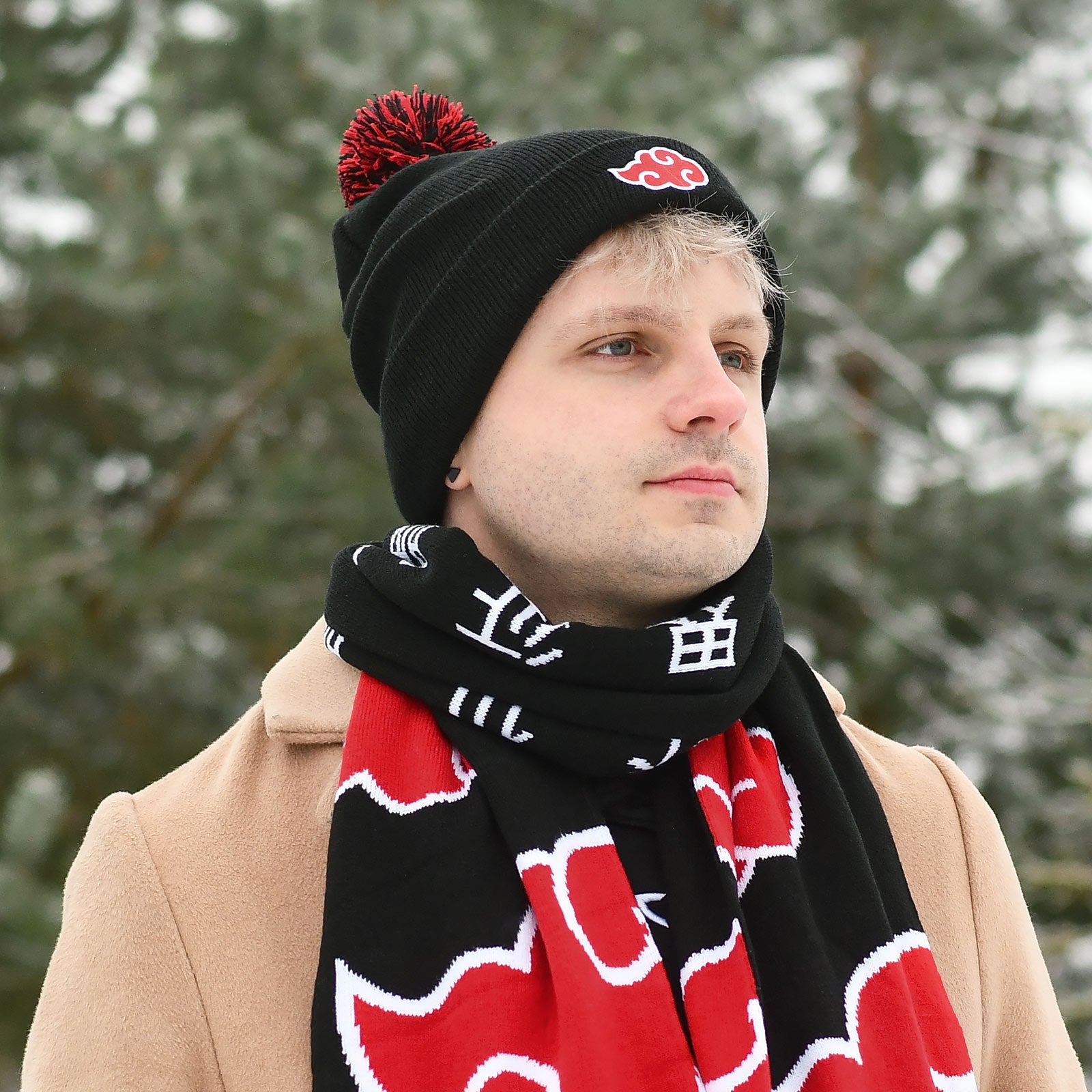 Imagen del producto Naruto - Gorro Akatsuki con pompón