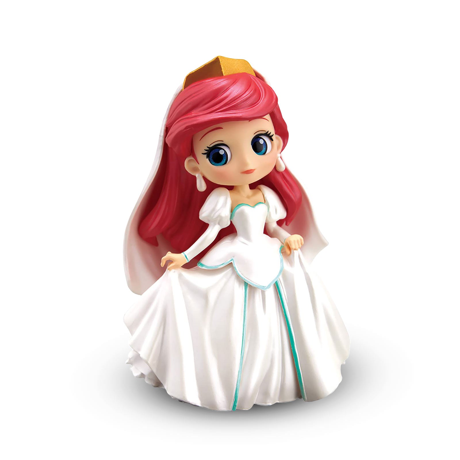 Imagen del producto Ariel - La Sirenita en vestido blanco Q Posket Figura 7 cm Versión E