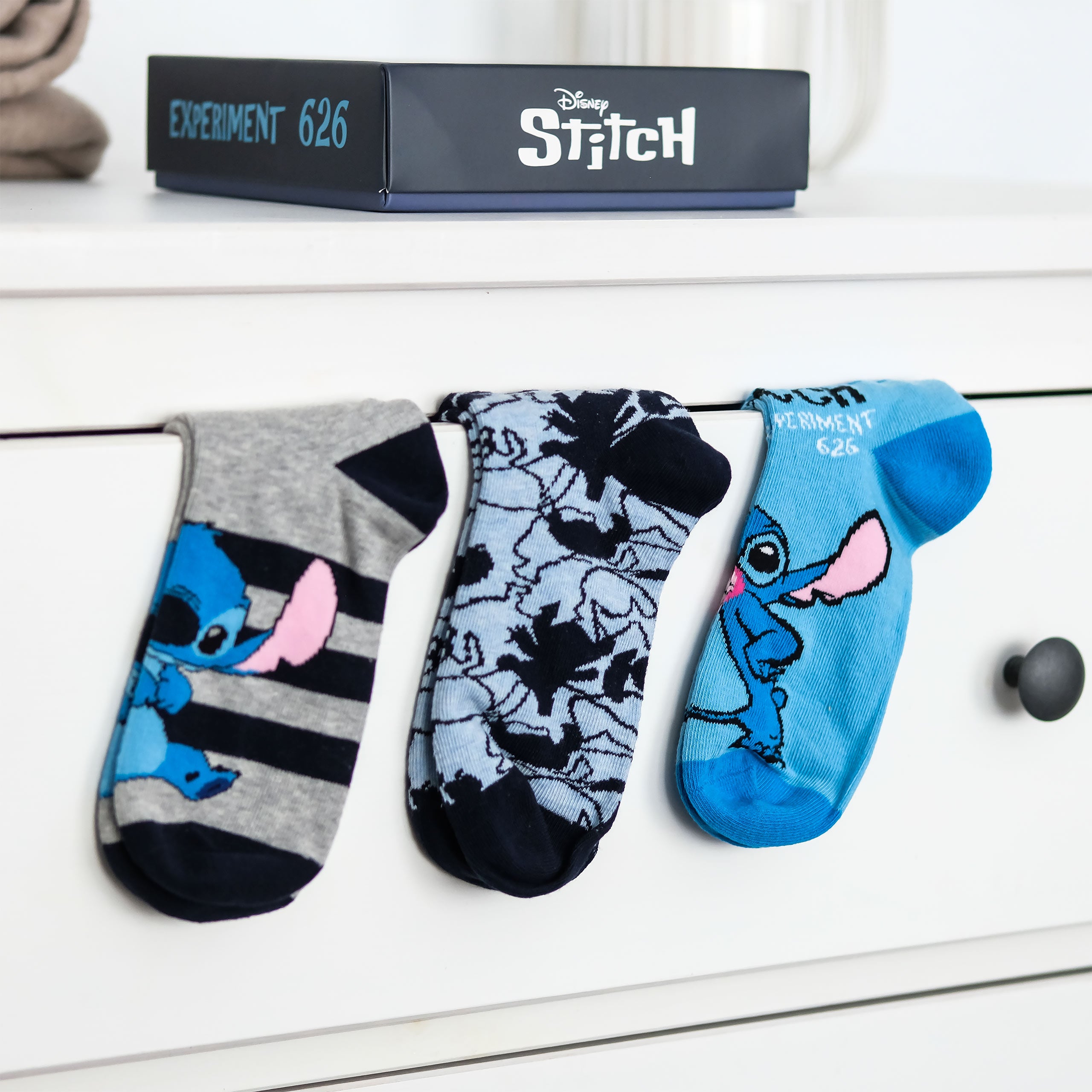 Imagen del producto Set de 3 calcetines de zapatillas Lilo & Stitch