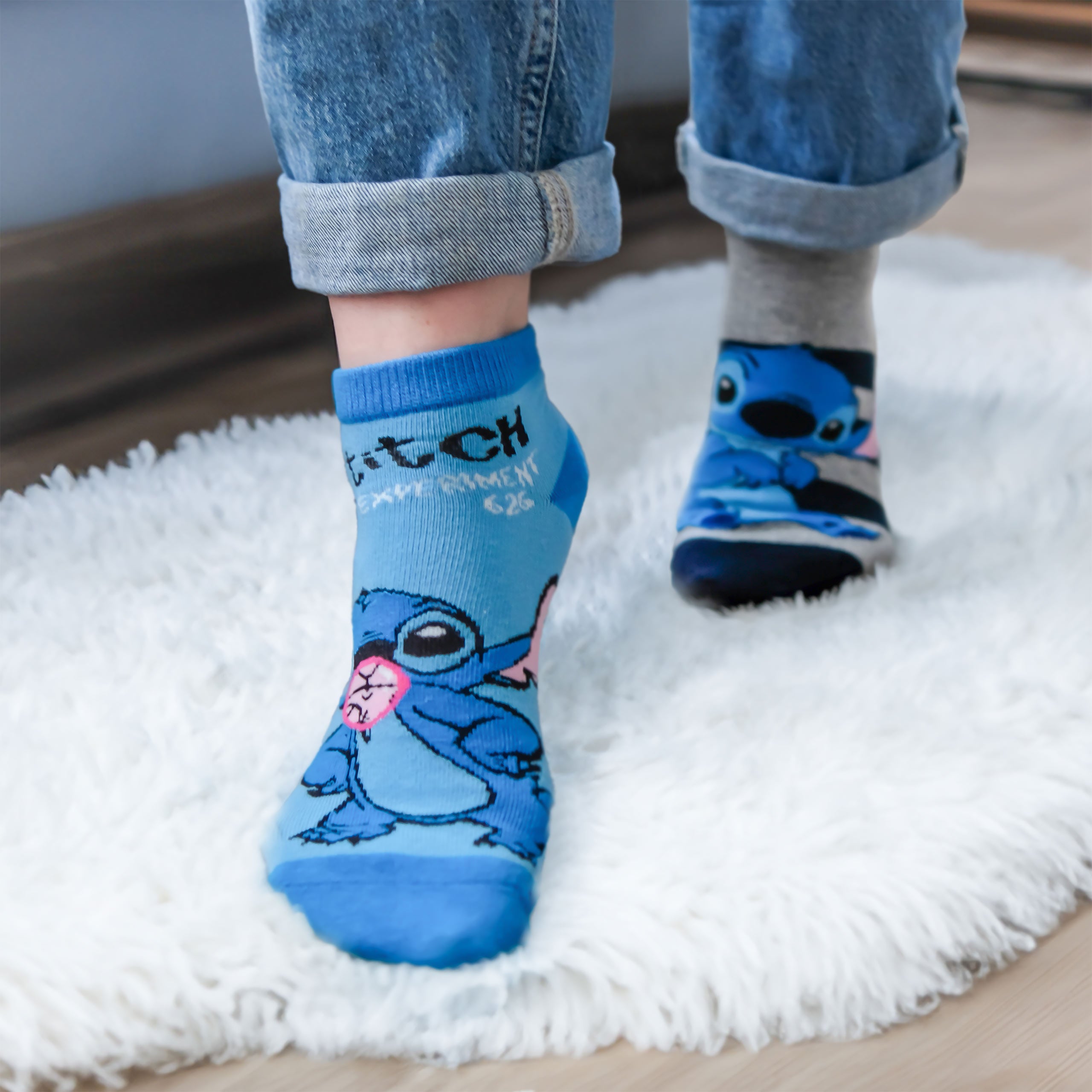 Imagen del producto Set de 3 calcetines de zapatillas Lilo & Stitch