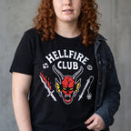 Imagen del producto Stranger Things - Camiseta negra con logotipo del Club Hellfire