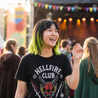 Imagen del producto Stranger Things - Camiseta negra con logotipo del Club Hellfire