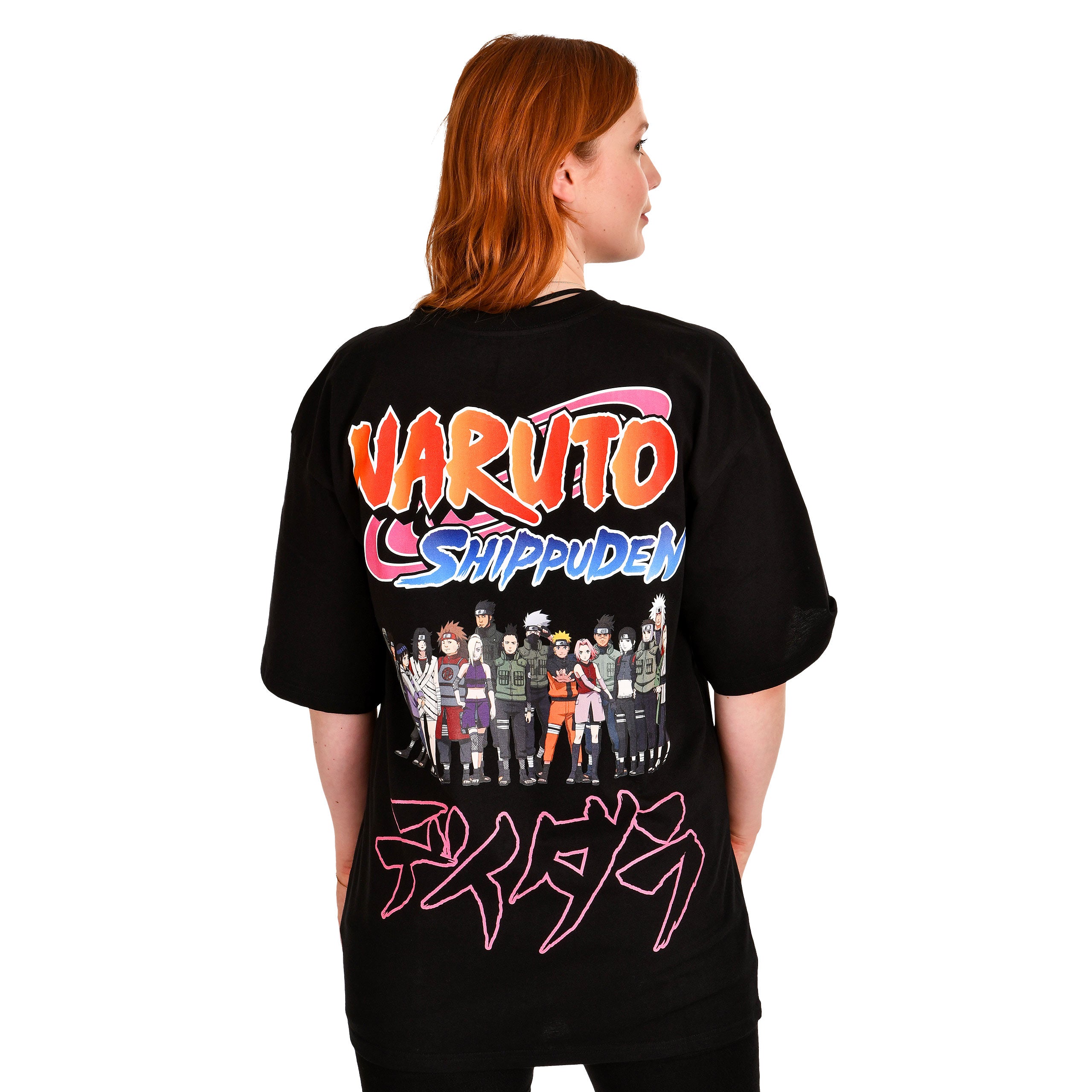 Imagen del producto Naruto Shippuden - Camiseta Oversize de Grupo en negro