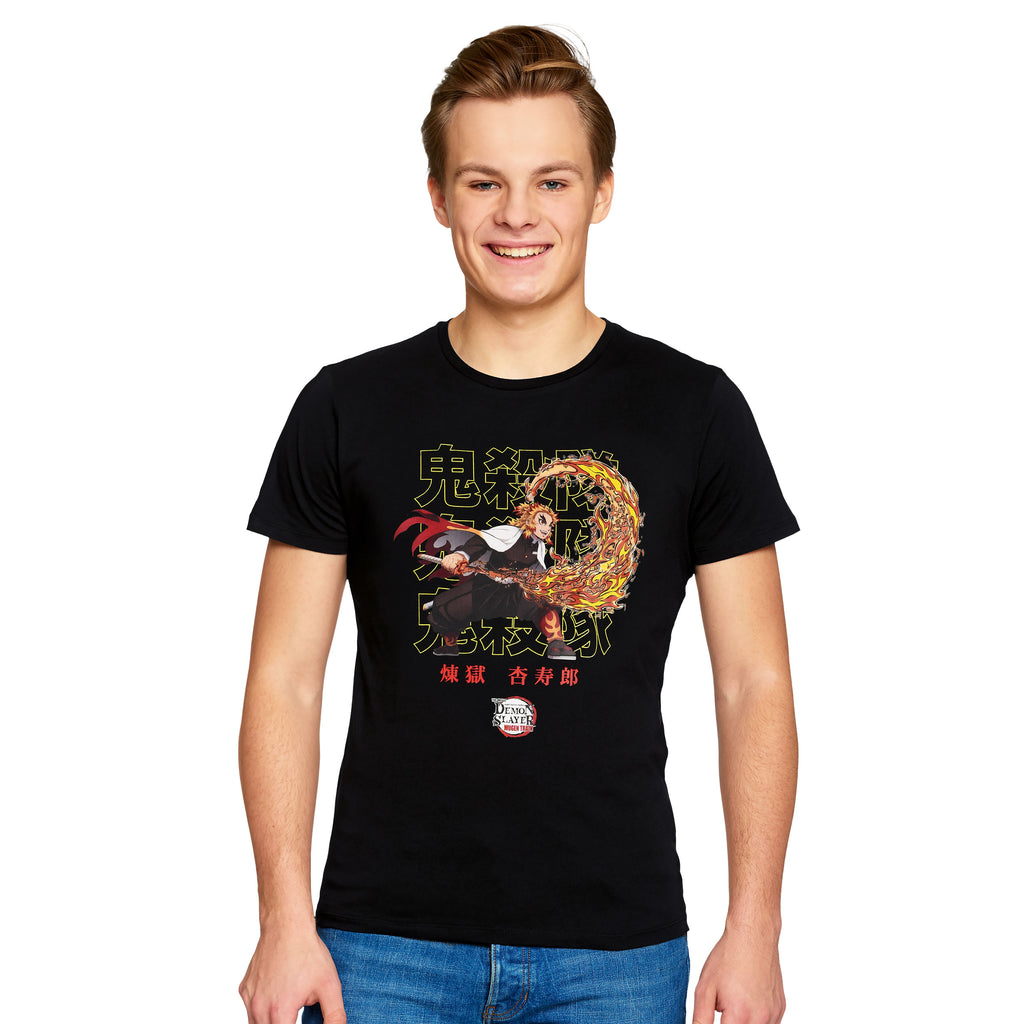 Imagen del producto Demon Slayer - Camiseta negra de Rengoku Pose