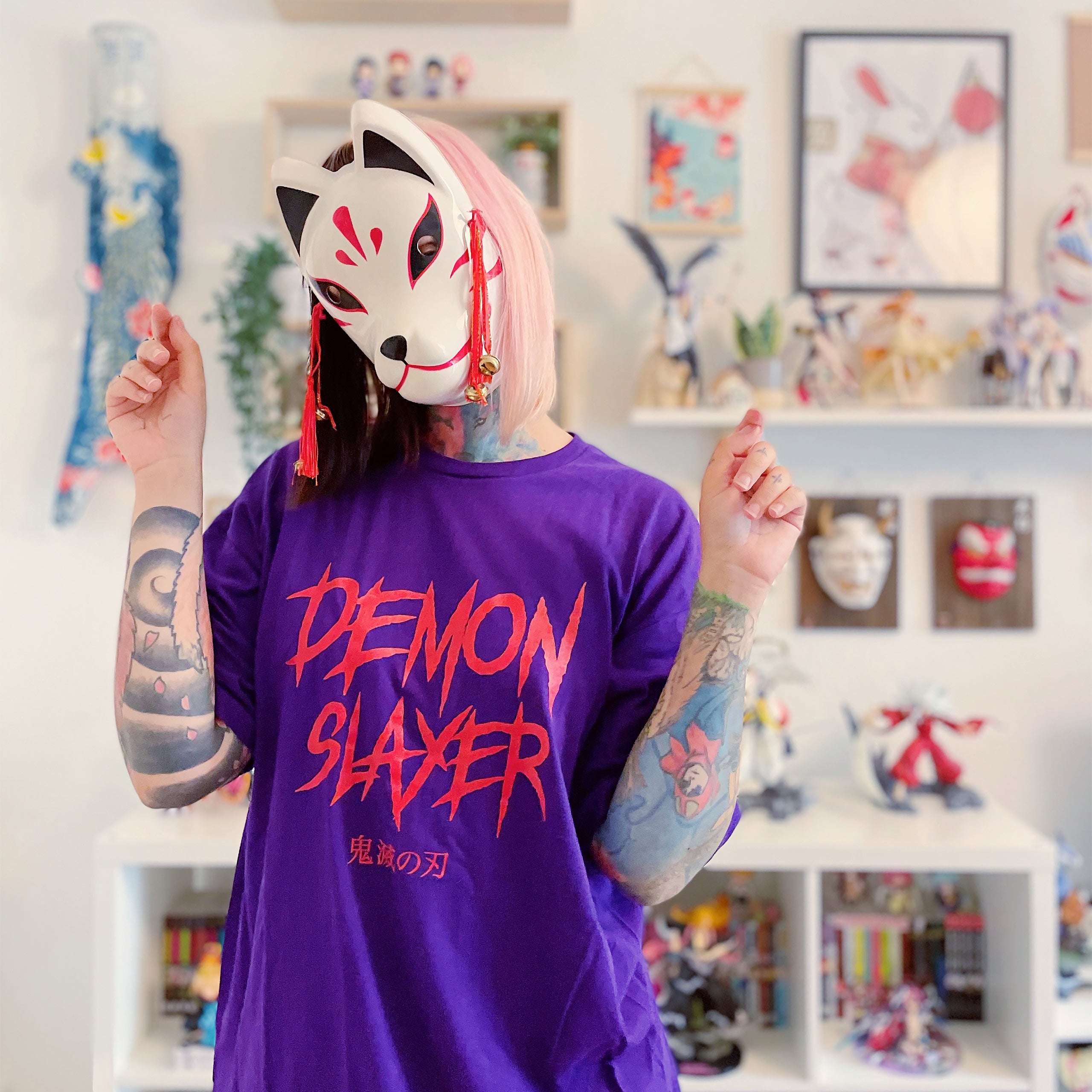 Imagen del producto Demon Slayer - Camiseta Enmu morada