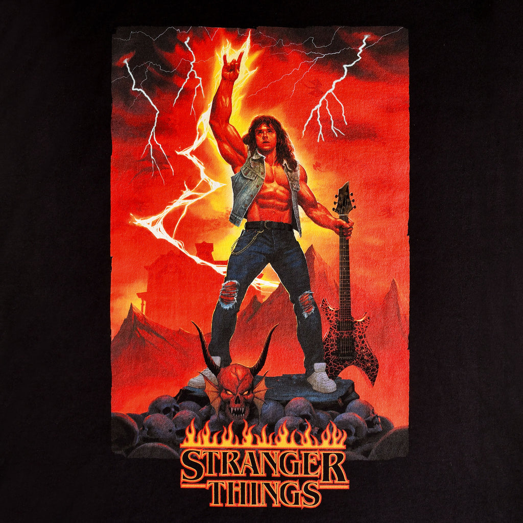 Imagen del producto Stranger Things - Camiseta Eddie Rocks negra