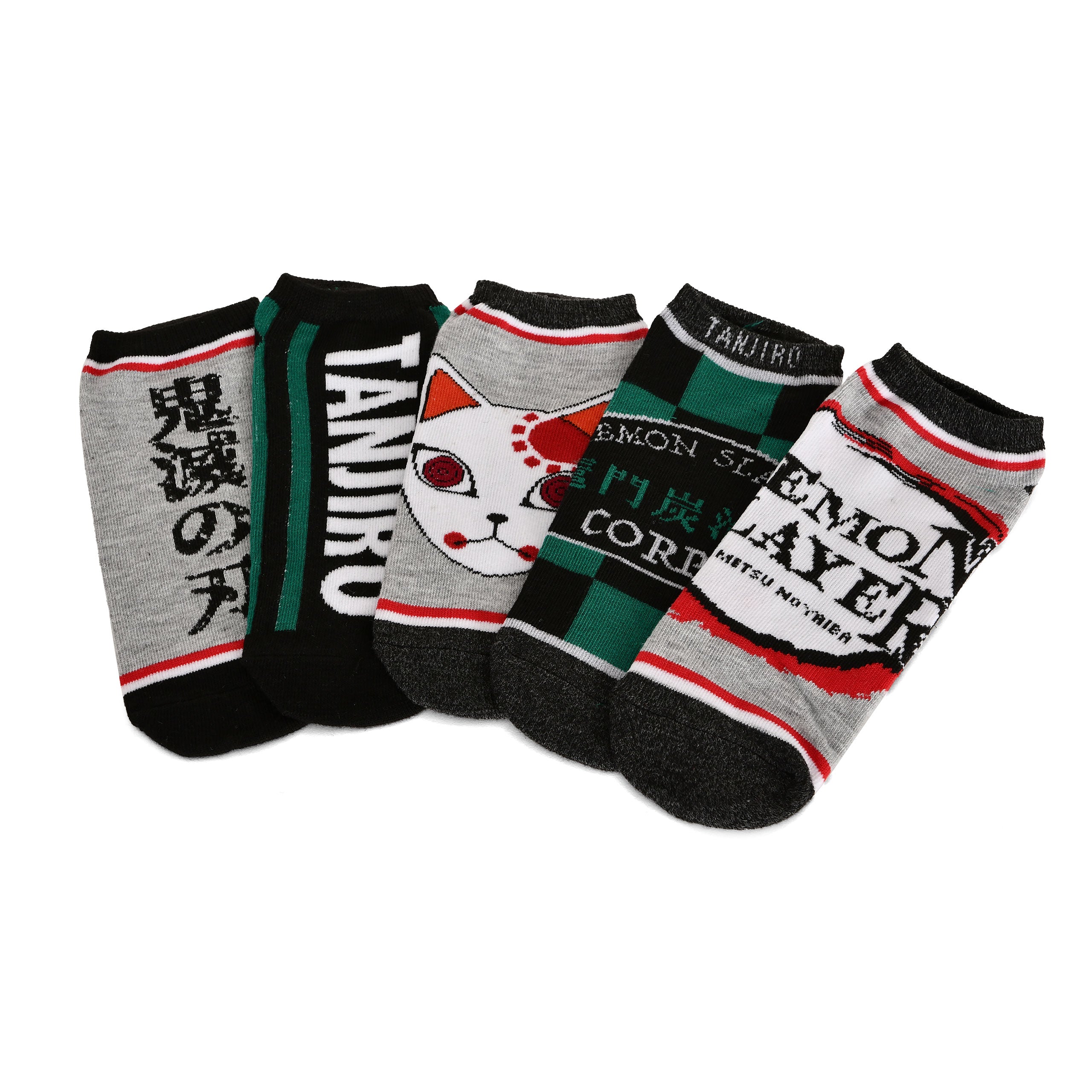 Imagen del producto Demon Slayer - Set de 5 calcetines de zapatillas con logo