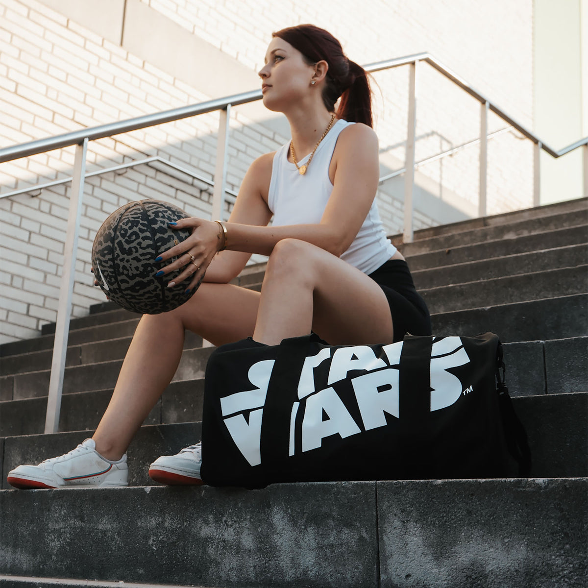 Imagen del producto Star Wars - Bolsa de deporte con logo negra