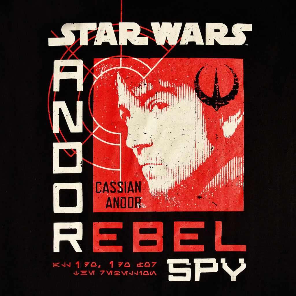 Imagen del producto Star Wars - Camiseta negra de espía rebelde de Andor