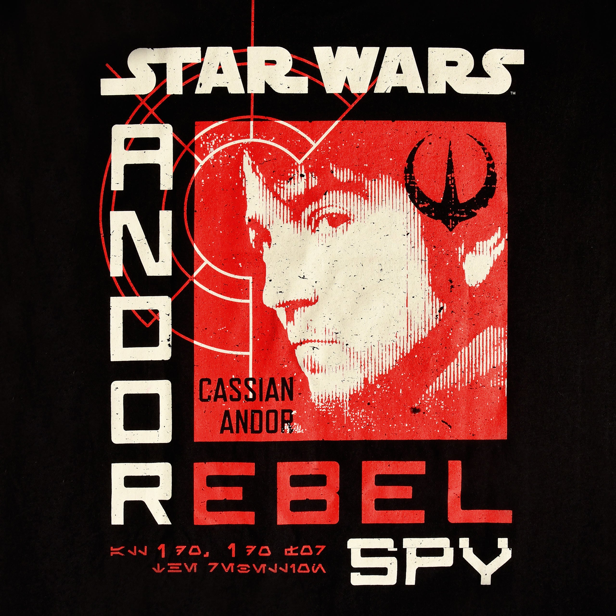 Imagen del producto Star Wars - Camiseta negra de espía rebelde de Andor