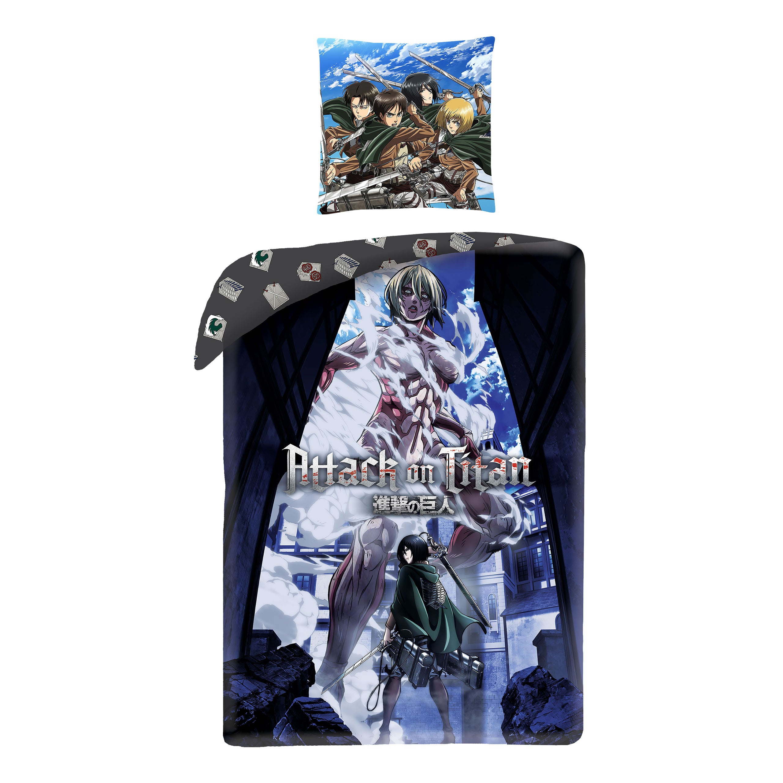 Imagen del producto Attack on Titan - Ropa de cama reversible Fight