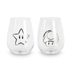 Imagen del producto Super Mario - Star & Super Mushroom Glasses Set de 2