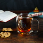 Imagen del producto Harry Potter - Copa de vidrio con el escudo de Hogwarts