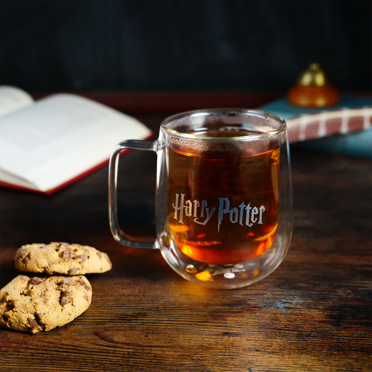 Imagen del producto Harry Potter - Copa de vidrio con el escudo de Hogwarts