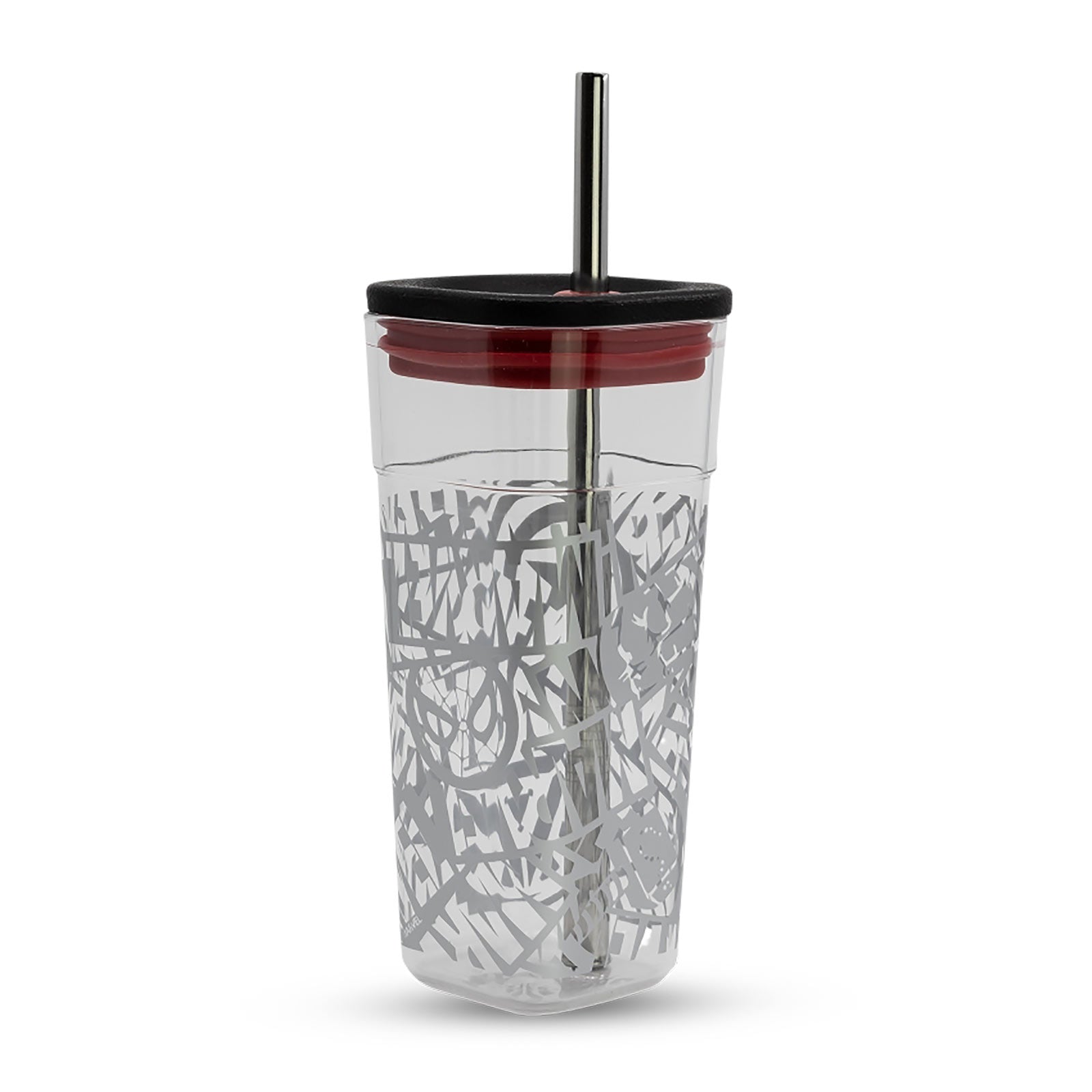 Imagen del producto Marvel - Vaso con logotipo y pajita