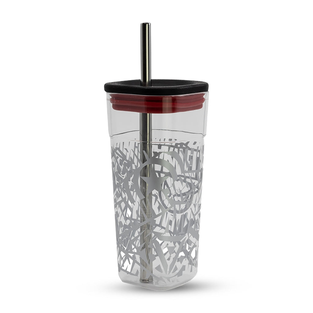 Imagen del producto Marvel - Vaso con logotipo y pajita