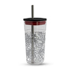 Imagen del producto Marvel - Vaso con logotipo y pajita