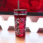 Imagen del producto Marvel - Vaso con logotipo y pajita