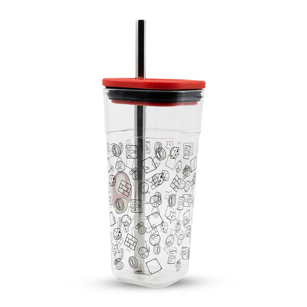 Product image Super Mario - Super Mushroom Mug with Straw