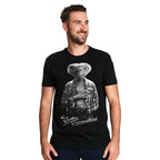 Imagen del producto E.T. - Camiseta de personaje monocromático negro