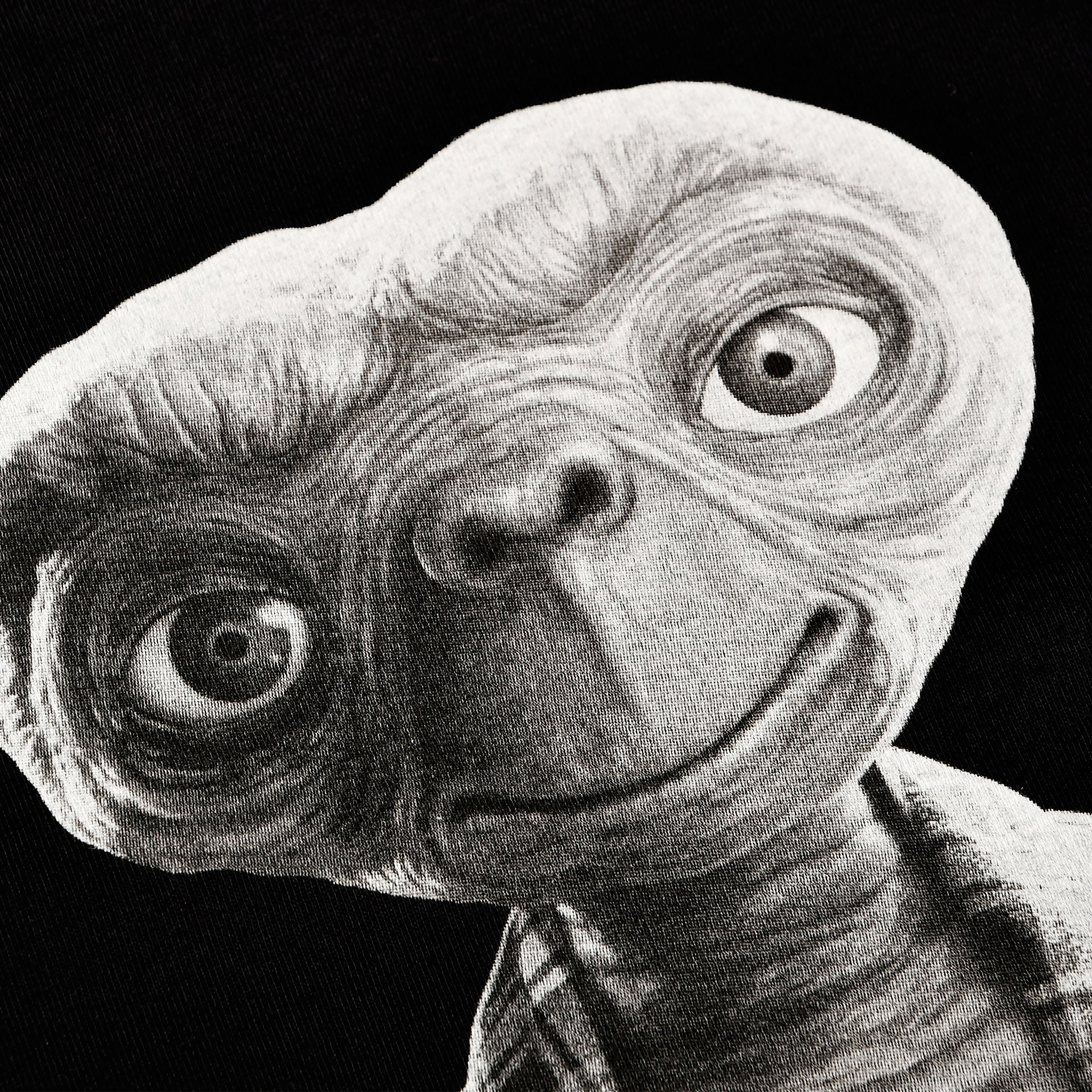 Imagen del producto E.T. - Camiseta de personaje monocromático negro