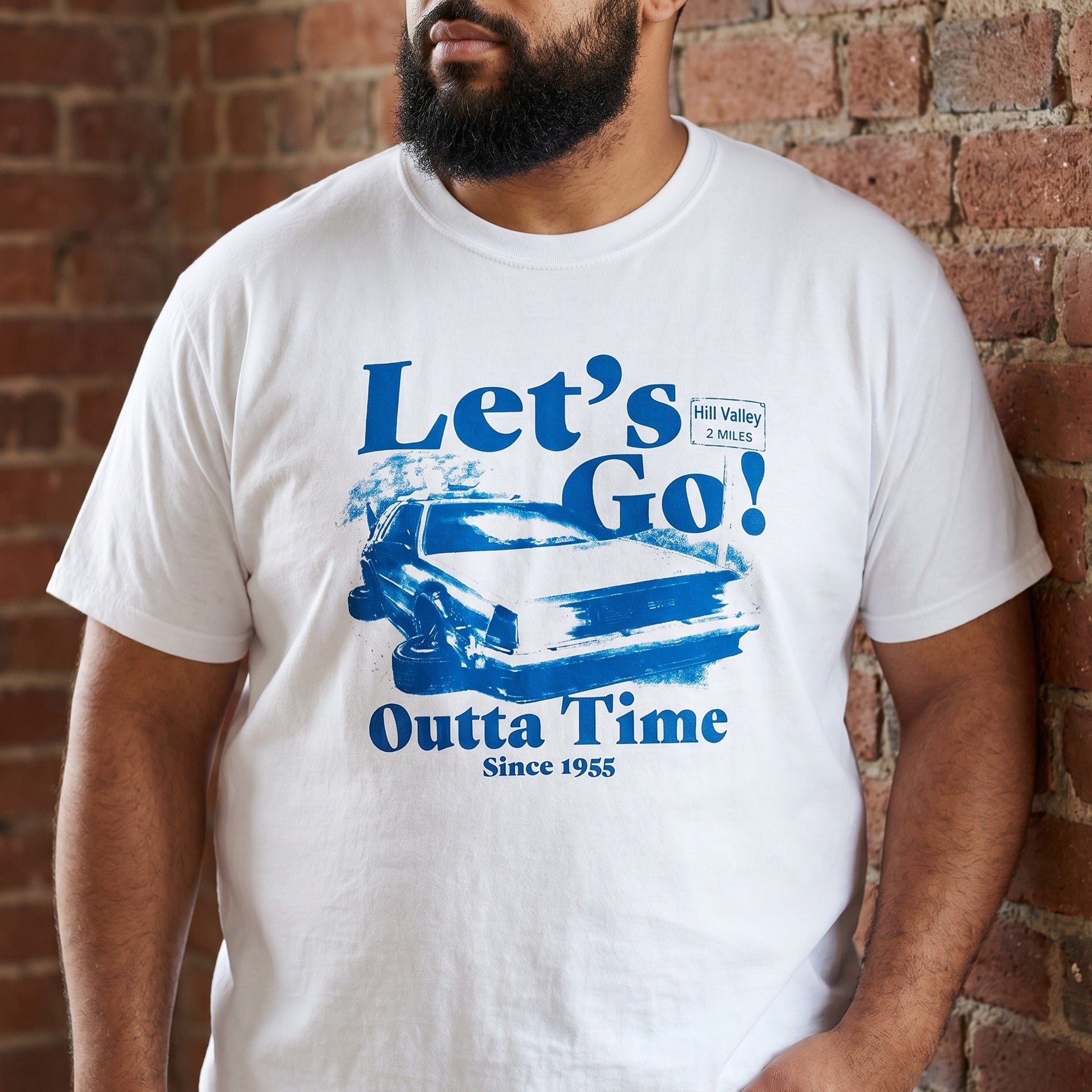 Imagen del producto Regreso al Futuro - Camiseta Let's Go blanca