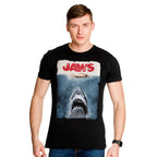 Imagen del producto Tiburón - Camiseta negra con póster de Jaws