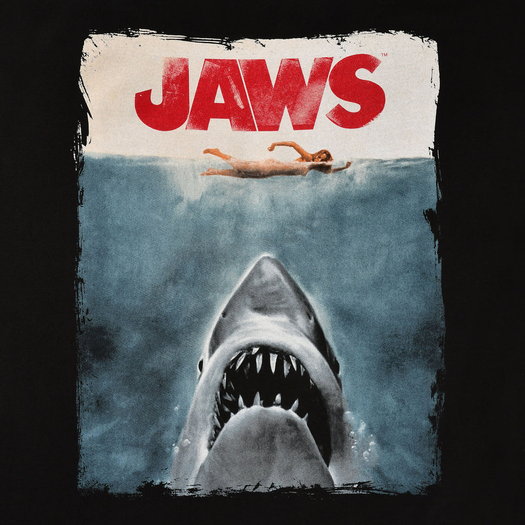 Imagen del producto Tiburón - Camiseta negra con póster de Jaws